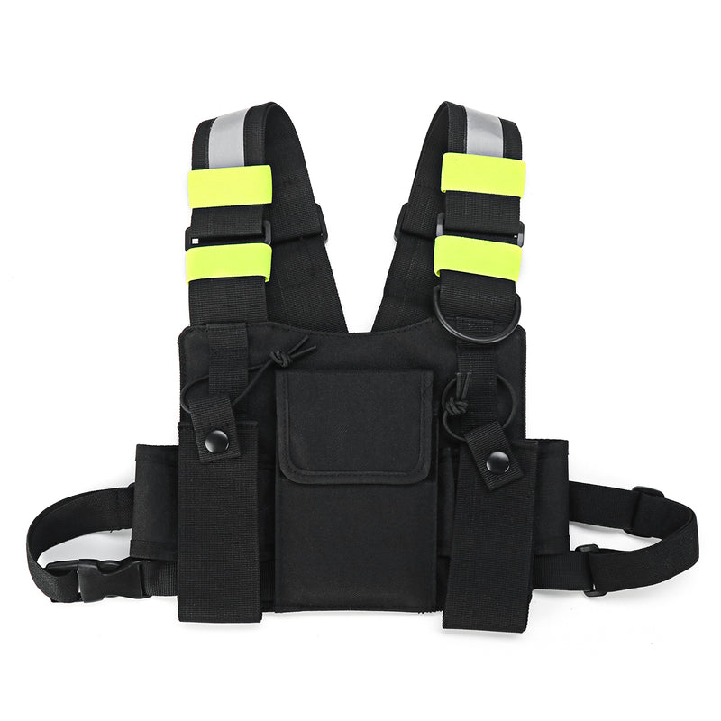 Chest Pocket Pack Harness Nylon Bag Backpack Holster for Radio Walkie Talkie