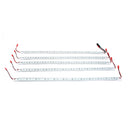 DC12V 5PCS 50CM Waterproof SMD5050 Red:Blue 5:1 36LED Strip Plant Garden Grow Light+5A Power Adapter