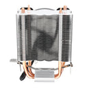 9CM Double Copper Tube Aurora DIY Game Cooling Fan CPU Radiator For 775/115x/1366/AMD Series