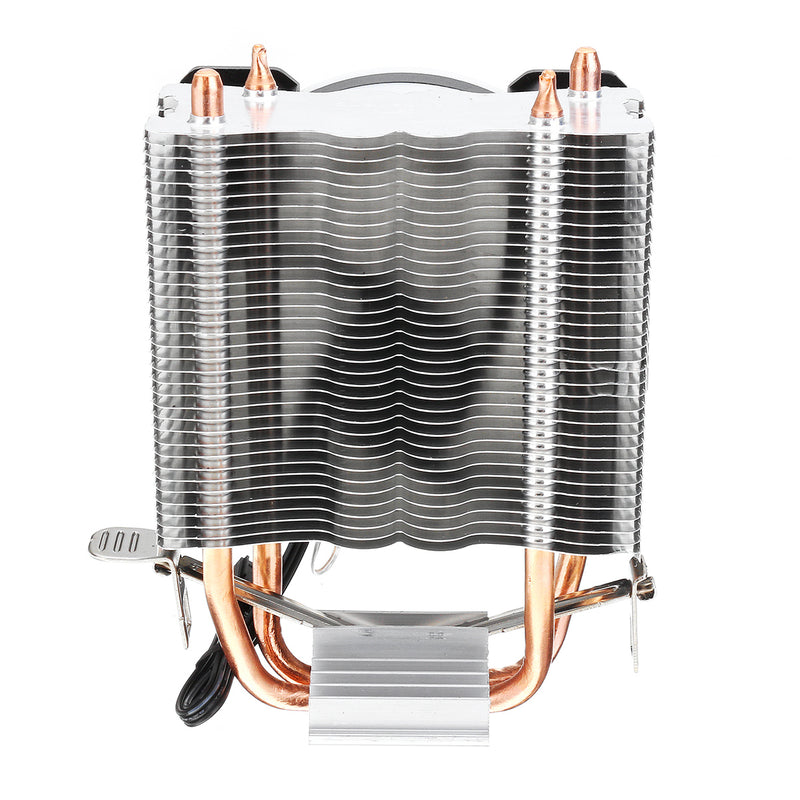 9CM Double Copper Tube Aurora DIY Game Cooling Fan CPU Radiator For 775/115x/1366/AMD Series