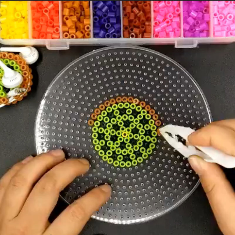 300g 2.6mm Perler Hama Beads Refill Pack 3 Pegboards Stater Kit Kids Crafts Decorations