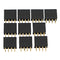 200pcs 2.54mm 2x4P 8P Double Row Female Straight Pin Header Needle Socket Pin Strip
