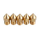 5PCS 1.75mm/0.4mm Copper Thread Extruder Nozzle For 3D Printer