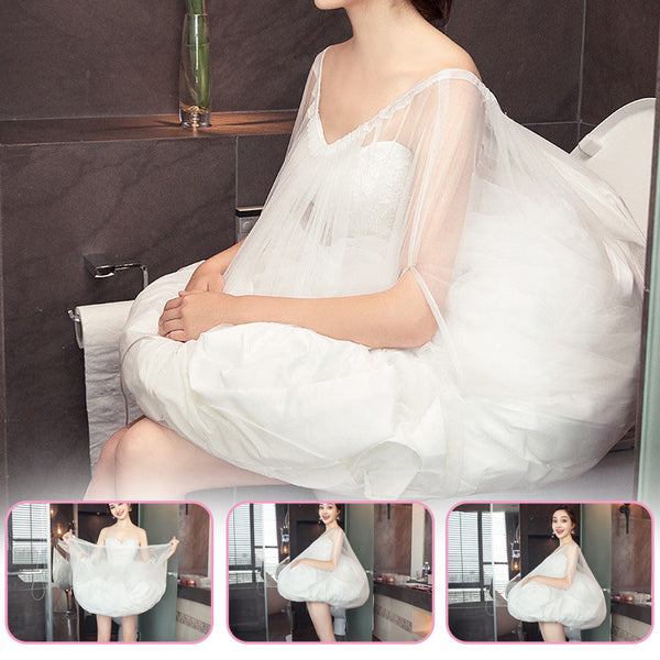 Toilet Buddy Petticoat for Bridal Wedding Dress Gather Skirts Underskirt 65-105cm