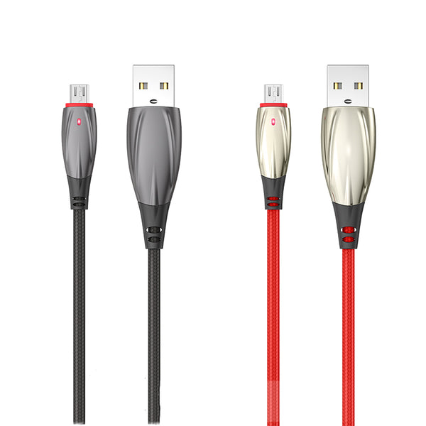 HOCO 3A Type C Micro USB LED Indicator Fast Charging Data Cable For Huawei P30 Pro Mate 30 Xiaomi Mi9 9Pro Redmi 7A Redmi 6Pro OUKITEL Y4800 S10+ Note 10