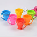 Honana Portable Foldable Silica Gel 5 Color Options Toothbrush Holder Cup Travel Drink Washing Cup