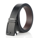 TUSHI 130cm Cowhide Leather Belt Quick Release Buckle Casual Business Belt Tactical Belts