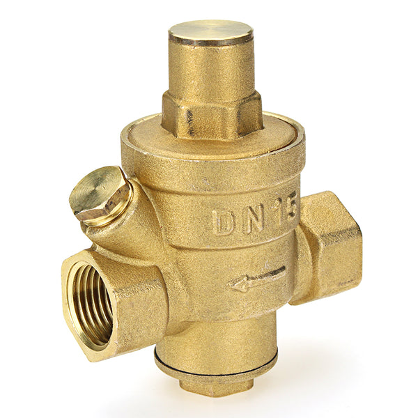 TMOK Brass Adjustable Water Heater Pressure Reducing Valve 1/2" 3/4" 1" 1-1/4" 1-1/2" 2" Safety Relief Valve Pressure Regulator Controller