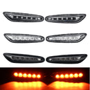 LED Side Marker Indicator Lights Repeaters Lamps Yellow Pair for BMW E46 E60 E81 E83 E87 E90 E91