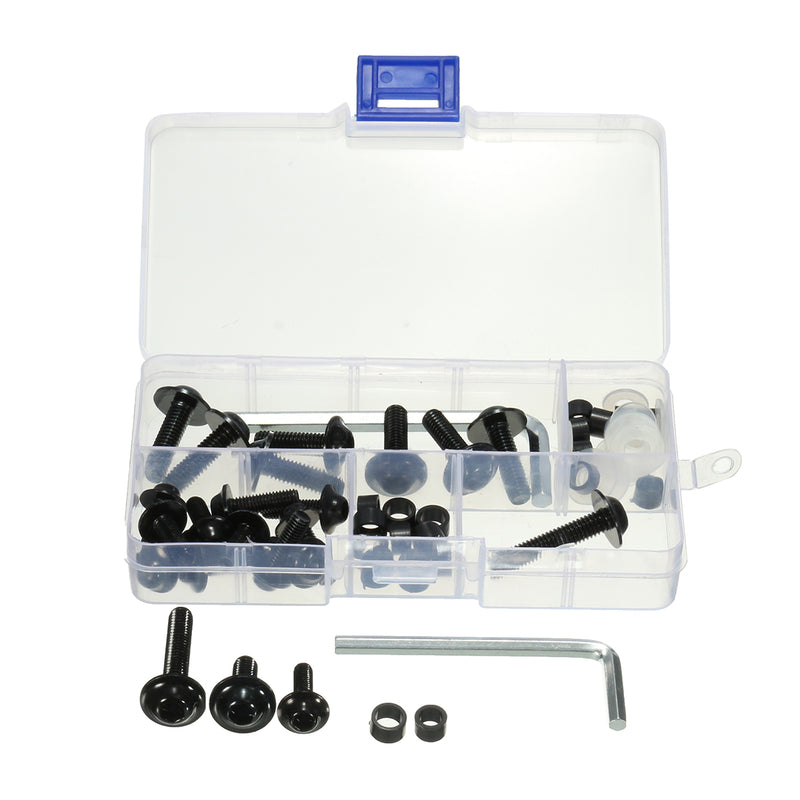 64pcs Motorcycle Sportbike Fairing Bolt Kit Body Fasteners Clip Screws Set