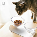 Jordan&Judy PE001 Pet Dog Cat Pet Double Bowl Transparent Tilt Design Healthy Material From Xiaomi Youpin