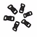 12Pcs Black Plastic Curved Release Clasp Buckles Umbrella Rope Bracelet Buckles
