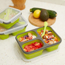 Naturehike NH18G001-J 350/600ml Lunch Box Silicone Foldable Food Container Camping BBQ Picnic