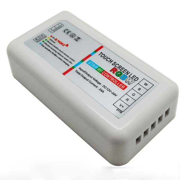 LED Controller 2.4G RF Touch Screen Remote Control 6A 4 Channel DC12V-24V For RGBW Strip Light