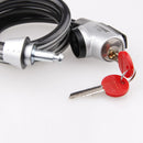 ETOOK ET155R 1500mm Bike Lock Anti Theft Reflective With Holder Steel Saw Safety Cable Lock