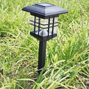 2pcs 5W Waterproof LED Solar Power Pillar Wall Lamps Outdoor Garden Lawn Landscape Lights