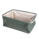 Linen Storage Baskets Waterproof Sundries Polyester Cotton Cloth Storage Basket
