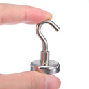 6pcs 25mm Rare Earth Neodymium Magnet 22kg Magnetic Hanging Hooks Holder