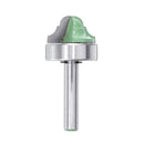 Drillpro 4Pcs 8mm Shank Bearing Shank Double Roman Ogee Edging Router Bit Milling Cutter for Wood Line Knife
