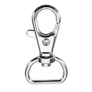 10Pcs 40mm Silver Zinc Alloy Swivel Lobster Claw Clasp Snap Hook with 16mm D Ring