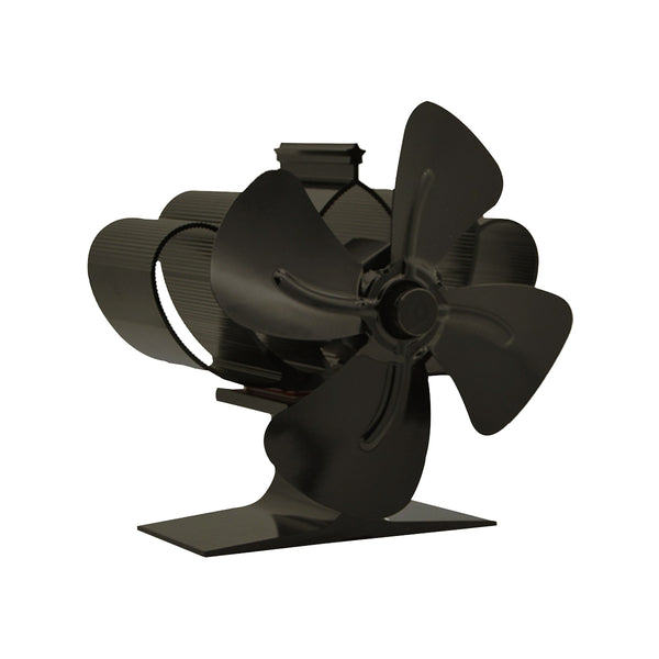 Fireplace Fan 4-Blade Heat Powered Stove Fan for Wood Log Burner Ultra Quiet Warm Air Eco-Friendly Fan