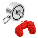 Double Side 48mm 160KG Neodymium Recovery Magnet With 10m Rope Salvage Tool Strong Recovery Fishing Kits