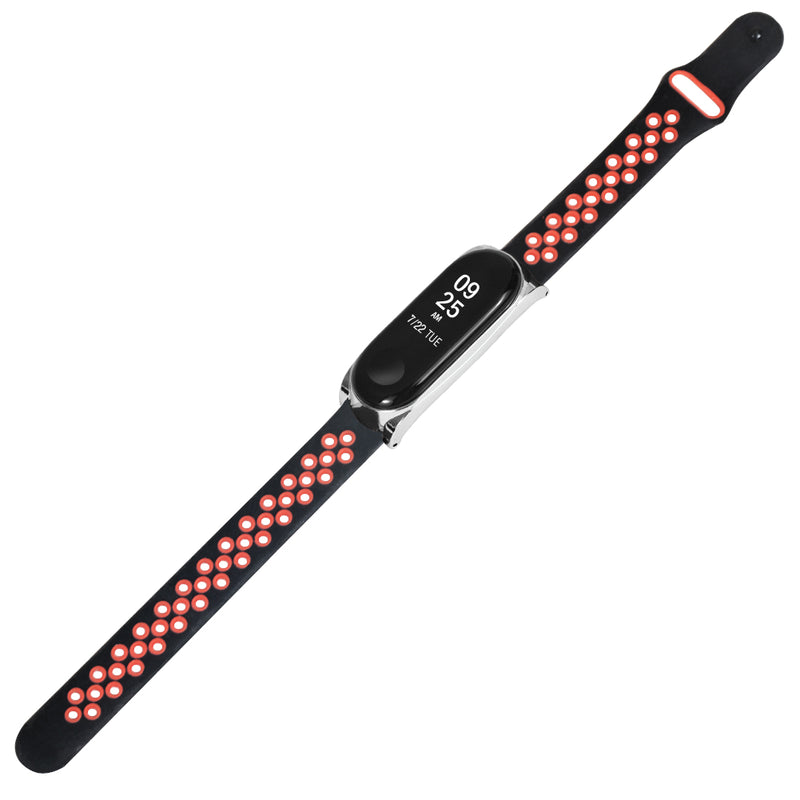 Bakeey Metal Shell Air Hole Watch Band Soft Wrist Band for Xiaomi Mi Band 3