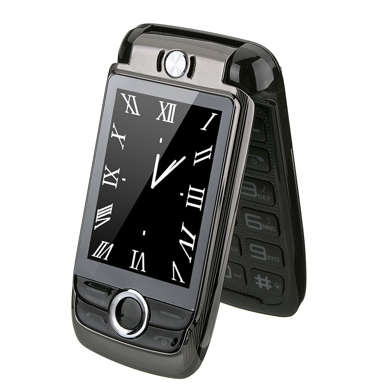 BLT V998 2.6'' 2000mAh Dual Touch Screen Dual SIM Magic Voice Flip Feature Phone