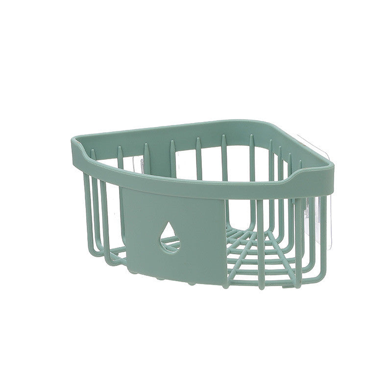 Bathroom Kitchen Triangle Corner Shelf Organizer Draining Storage Rack