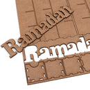 Ramadan Advent Calendar DIY House Drawer 30 Grids MDF Stand Rack Decorations
