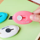 Deli Mini Retractable Utility Cutter Pocket Sized Mini Box Cutter Retractable Cutter Random Color