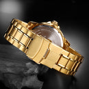 NAVIFORCE 9115 Men Watch Luxury Stainless Steel Strap Fashion Quartz Wrist Watch