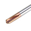 Drillpro 3 Flutes 120 Degree Carbide Chamfer Mill 2-8mm HRC55 Tungsten Steel AlTiN Coating Milling Cutter