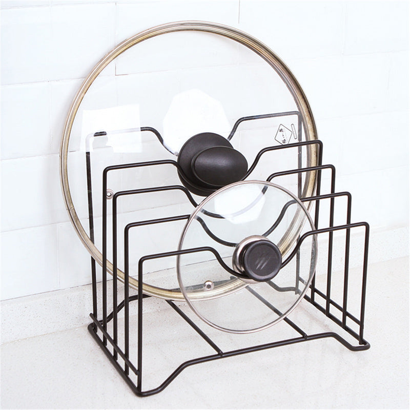 Kitchen Drain Basket Tool Storage Holder Cutting Chopping Board Rack Pot Lid Pan Cover