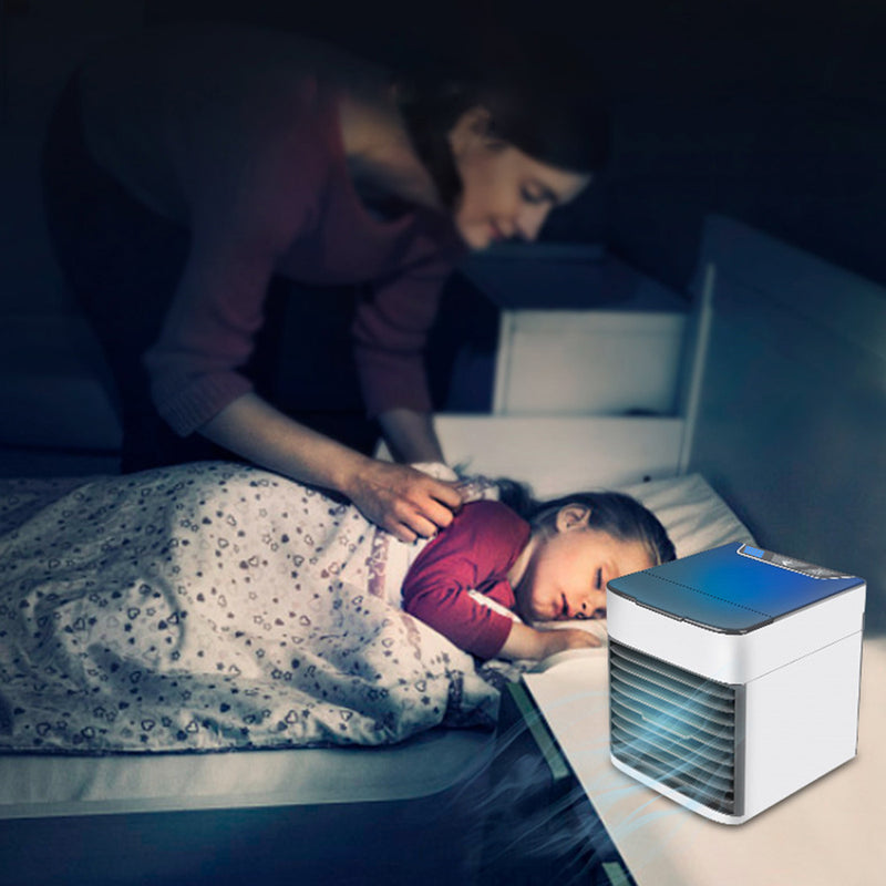 KCASA A-455120 USB Mini Fan Air-Conditioning Fan Ultra Compact Portable Evaporative Air Cooling Fan For Home Office Cooling Fan