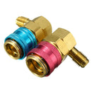 Auto AC System R134a Quick Connect Adapter Couplers Low High Set HVAC
