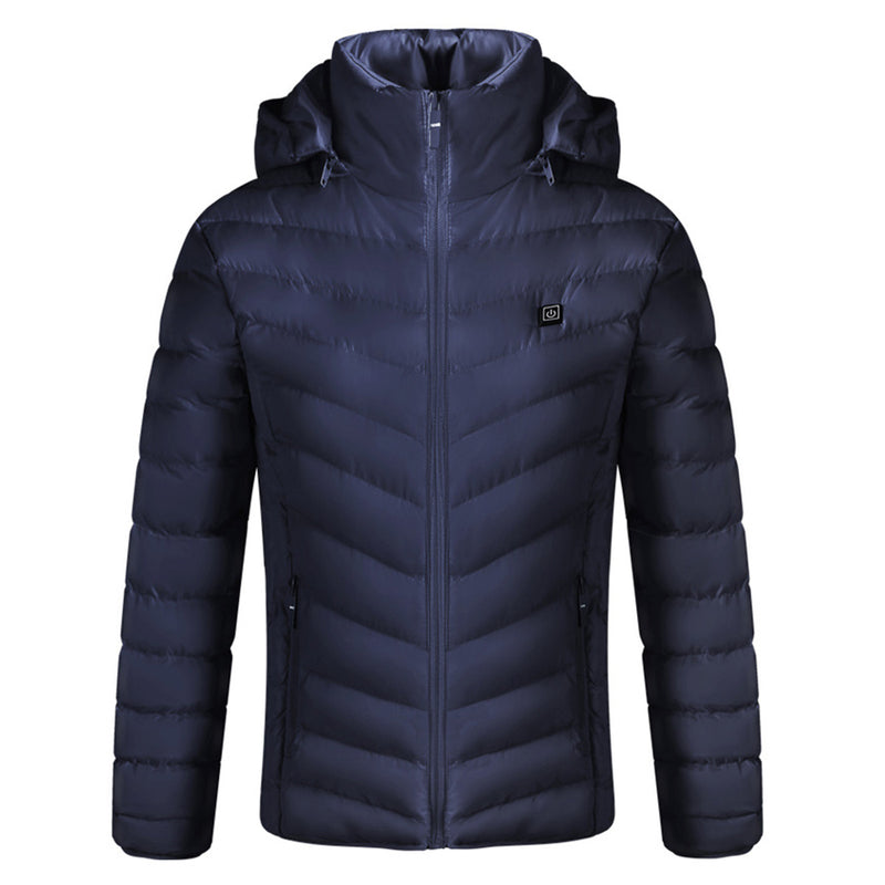 Electric Battery USB Rechargable Heating Heated Coats Jacket Winter Warm For Men Female