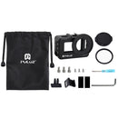 PULUZ PU331B Housing Cage Protective Case Frame Shell with Cold Shoe Mount for DJI OSMO Action Sports Camera