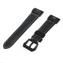 KALOAD Luxury Genuine Leather 225mm Smart Watch Strap Band Accessorries For Garmin Fenix 5x