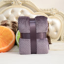 Honana WX-30 High Density Super Soft Flannel Blanket Sofa Bed Plush Wool Fluffy Pineapple Grid Blanket