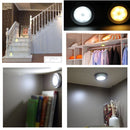 3pcs Battery Powered PIR Motion Sensor 6 LED Night Light White/Warm White Lamp for Hallway Cabinet