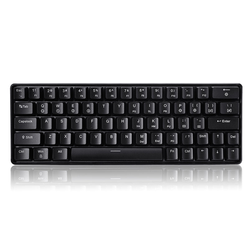 Geek GK64 64 Key Gateron Switch Hot Swappable CIY Switch RGB Backlit Mechanical Gaming Keyboard