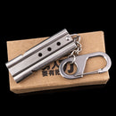 HX OUTDOORS Survival Whistle Emergency Alert Whistle Aluminum Cheerleading Whistle With Carabiner Survial Whistle