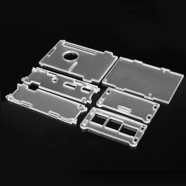 DIY Clear Acrylic Case Box Shell With Screw For 3.5 Inch TFT Screen And Raspberry Pi