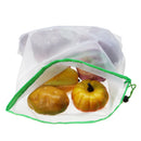 9Pcs Mesh Storage Bag 3 Size Reusable Washable Food Storage Pouch Portable Camping Grocery Bags