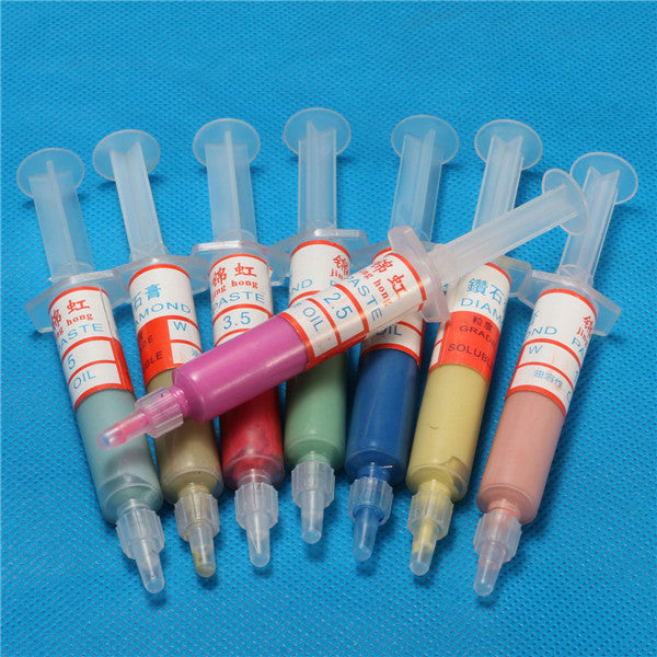 8pcs 5g Diamond Polishing Paste Lapping Compound Mold Polishing Tool set 0.5-10.0 Micron