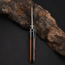 LAOTIE 160mm Folding Knife Wooden Handle EDC Tactical Multifunctional Tools Portable Hiking Knife