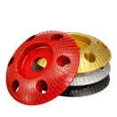 Drillpro 110mm Tungsten Carbide See Through Wood Shaping Disc Round Carving Disc with Hole 22mm Bore Sanding Grinder Wheel for 115 125 Angle Grinder