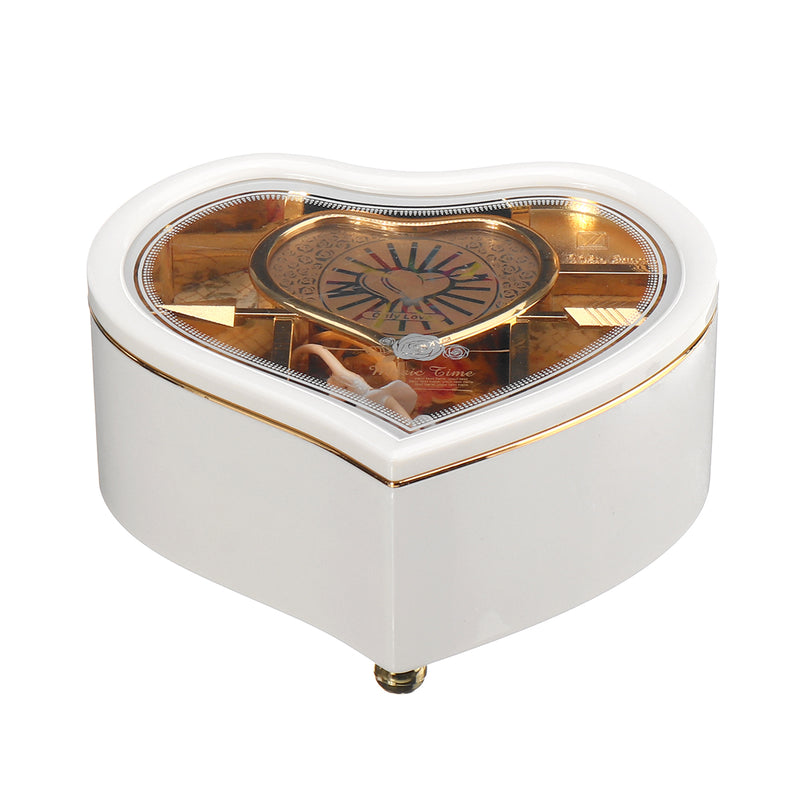 Heartshaped Dancing Ballerina Classical Music Box for Home Decoration Kids Gift