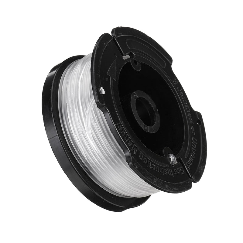 8Pcs Weed Eater String Replacement Spool Line + 2Pcs Trimmer Cap For Black For Decker Lawnmower